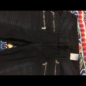 H&M zipper Moto skinny jeans